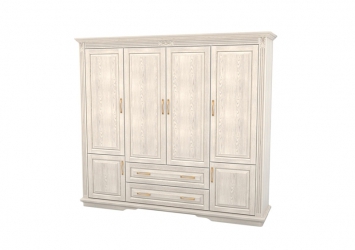 Шкаф из массива 4-х створчатый Палермо  с ящиками