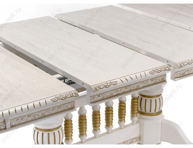 Обеденный стол Кантри 160 молочный (Арт. 406078)