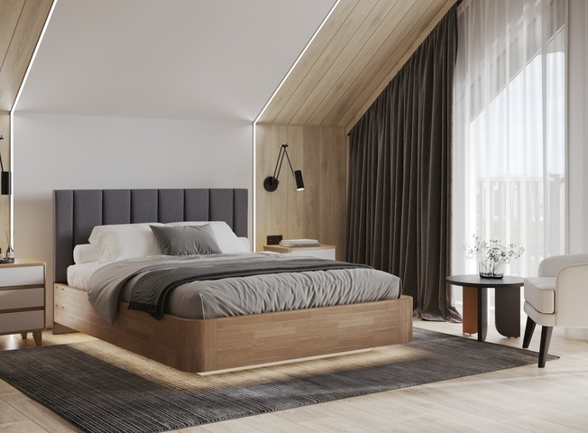 Парящая кровать FlyWood Lite (сосна)