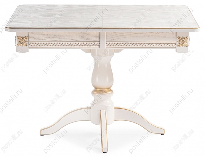 Стол Матис молочный/золото (Арт 483898)