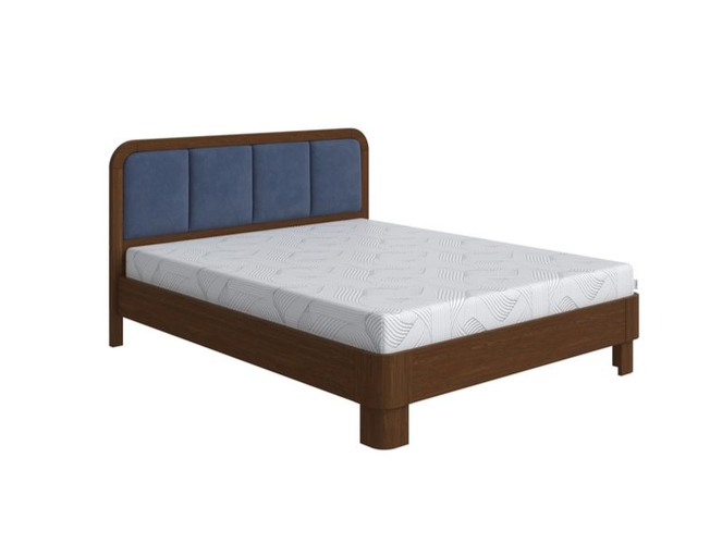 Кровать Hemwood береза, Мокко велюр премиум Манхеттен Ночное небо