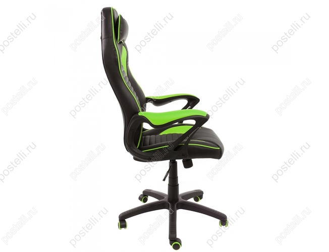 Игровое кресло Leon черное/зеленое (Арт. 1877)