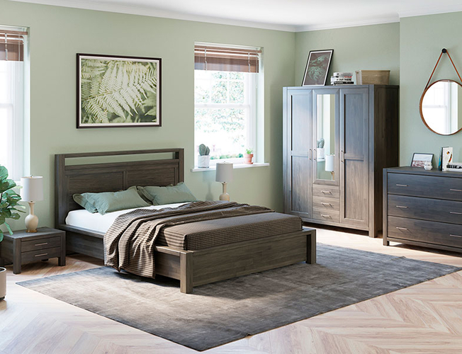 Кровать Fiord Райтон с ПМ в интерьере