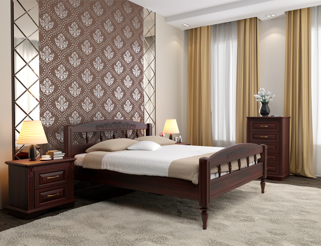 Кровать Флоренция орех