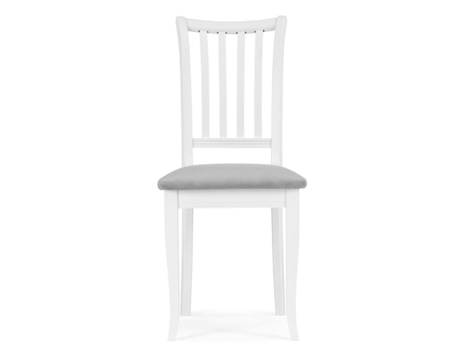 Деревянный стул Фрезино серый велюр/белый (Арт.515972)