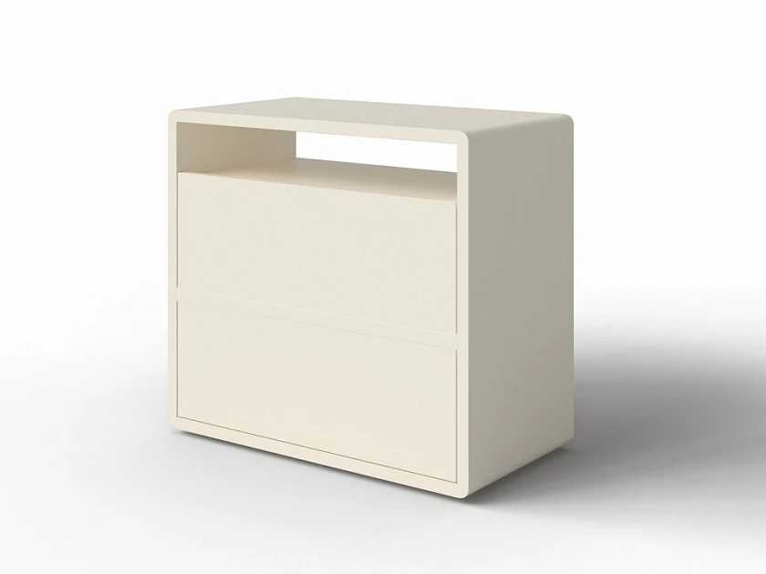 Белый комод Droom 2 - береза (слоновая кость)